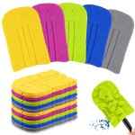 Zubebe 20 Pcs Duster Refill Reusable Fleece Duster Refills Feather Flat Dusters Multi Surface Washable Cleaning Pads Tools for Home, Blinds, Car, Pet, Furniture, Fans (Stylish Color)