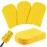 Zubebe 6 Pcs Duster Refill Reusable Fleece Duster Refills Feather Flat Dusters Multi Surface Washable Cleaning Pads Tools for Home, Blinds, Car, Pet, Furniture, Fans (Yellow)