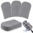 Zubebe 6 Pcs Duster Refill Reusable Fleece Duster Refills Feather Flat Dusters Multi Surface Washable Cleaning Pads Tools for Home, Blinds, Car, Pet, Furniture, Fans (Grey)