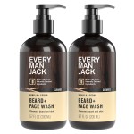Every Man Jack Beard + Face Wash - Vanilla & Cedar Fragrance - Cleans & Softens Your Beard and Skin - Naturally Derived w/Aloe and Glycerin- 6.7 fl oz - 2 Pack