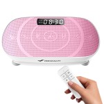 MERACH Vibration Plate Exercise Machine, Curved Vibration Plate for Lymphatic Drainage Weight Loss, Vibrating Plate with Real-Time Calorie Tracking on LED Display, Workout Equipment for Home Women Men