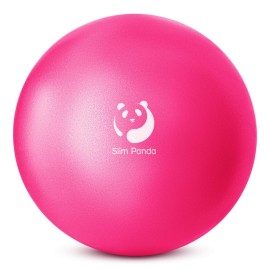 Slim Panda Pilates Ball, 9 Inch Small Exercise Ball, Anti Burst Mini Yoga Ball for Stability, Workout, Barre, Core Strength, Physical Therapy, Balance, Stretching