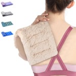 SuzziPad Microwavable Heating Pads for Discomfort Reducing, 7x16 Heating Pad Microwavable, Muscle Ache, Soothing Fatigue for Neck and Shoulder, Rice Heating Pad Microwavable, Warm Compress, Beige