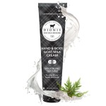 Dionis Goat Milk Skincare Scented Hand & Body Cream - Travel Size Lotion For Hydrating & Moisturizing Dry and Sensitive Skin, Cruelty Free, Paraben Free Made in The USA, Cedarwood & Sea Salt, 3.3 oz