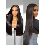 LUVME HAIR All-Day Comfort 100% Human Hair 5x5 Lace Front Wigs Glueless Straight Wig Human Hair Pre Plucked Pre Cut Long Black Wig Lace Closure Wigs Frontal Wigs