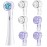 6 Pack Toothbrush Covers for Oral B iO Replacement Heads, Toothbrush Cover Caps for Oral B Pro1000 Electric Toothbrush HeadiO Toothbrush Head Cover for Travel & Home (Purple+Transparent)