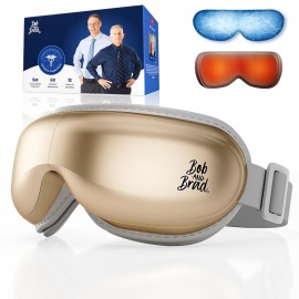 BOB AND BRAD Eye Massager with Heat and Cooling, EyeOasis 3 Eye Mask for Migraines, Sleep Mask with Heat, Compression, Music, Headache Massager for Dry Eyes Strain Migraine Relief Improve Sleep
