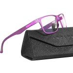 ANYLUV Blue Light Blocking Glasses Men Computer Gaming Glasses Lightweight Al-Mg Metal Anti Eyestrain Eye Protection