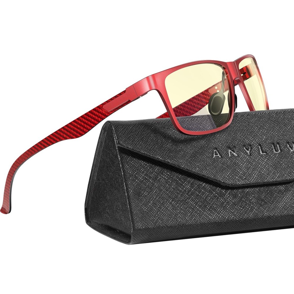 ANYLUV Blue Light Blocking Glasses Men Computer Gaming Glasses Lightweight Al-Mg Metal Anti Eyestrain Eye Protection