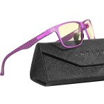 ANYLUV Blue Light Blocking Glasses Men Computer Gaming Glasses Lightweight Al-Mg Metal Anti Eyestrain Eye Protection