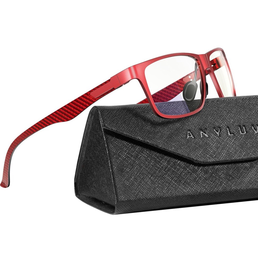 ANYLUV Blue Light Blocking Glasses Men Computer Gaming Glasses Lightweight Al-Mg Metal Anti Eyestrain Eye Protection