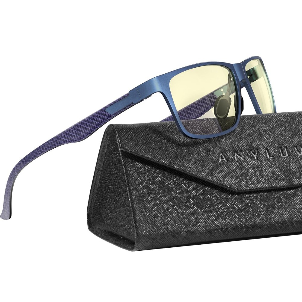 ANYLUV Blue Light Blocking Glasses Men Computer Gaming Glasses Lightweight Al-Mg Metal Anti Eyestrain Eye Protection