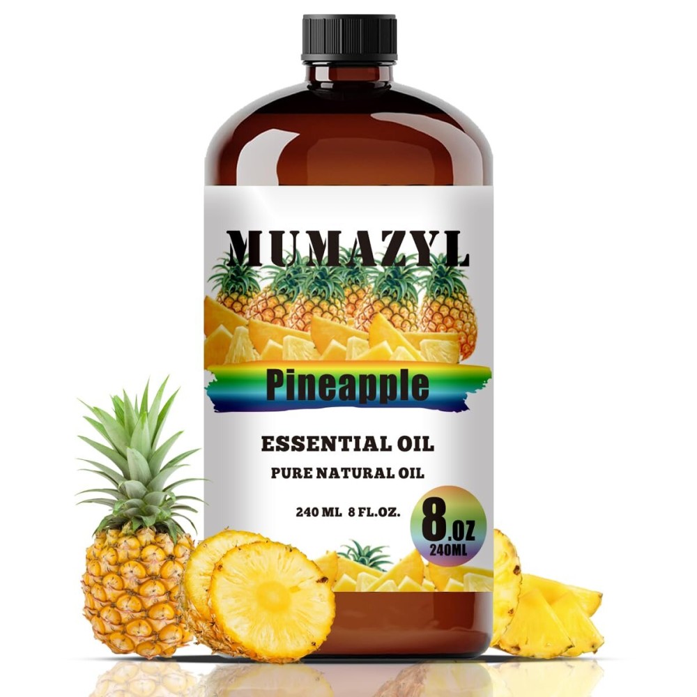 Pineapple Essential Oil, Pineapple Oil 8 Fl Oz 240ML for Diffuser Humidifier Yoga Cleaning DIY Candle Soap Making Essential Oils