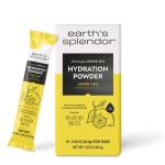Earth\'s Splendor Electrolytes Powder Packets Lemon Lime Hydration Drink Mix Sticks with Essential Vitamins for Energy & Sports Performance | Travel-Friendly Single-Serve Packets for Daily Use 10 Pack