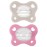 Chicco PhysioForma Dual Soft Orthodontic Pacifier, 6-16m | 100% Soft Silicone | Supports Breathing & Oral Development | One-Piece Design | Flex-Shield | Sterilizing Case | BPA Free | Grey/Rose, 2pk