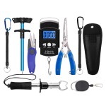XBLACK 5 Pack Fishing Tool Kit Fishing Pliers Fish Gripper Fishing Scale Fish Grip Tools Folding Line Snip Fish Hook Remover Tool Set Saltwater Resistant Fishing Gear Tool Set