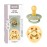 BIBS Studio Soother 2-Pack, BPA Free Dummy Pacifier, Round Nipple. Natural Rubber Latex, Made in Denmark, Size 2 (6-18 Months), Sage/Pale Butter