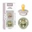 BIBS Studio Soother 2-Pack, BPA Free Dummy Pacifier, Round Nipple. Natural Rubber Latex, Made in Denmark, Size 1 (0-6 Months), Mushroom/Sage