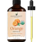 Handcraft Blends Organic Orange Essential Oil - 1 Fl Oz - 100% Pure and Natural - Premium Grade Essential Oil for Diffuser and Aromatherapy