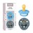 BIBS Studio Soother 2-Pack, BPA Free Dummy Pacifier, Round Nipple. Natural Rubber Latex, Made in Denmark, Size 1 (0-6 Months), Breeze/Petrol