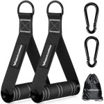 RENRANRING Gym Exercise Handles, Replacement Handle Attachments for Cable Machine Pulleys, Resistance Band and Strength Trainer, Pull Down Workout Accessories, Home Gym Add On Equipment