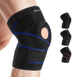DOUFURT Knee Brace for Women & Men Meniscus Tear, Plus Size Knee Braces for Knee Pain Relief, Arthritis, Compression Knee Support Side Stabilizers