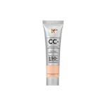 IT Cosmetics CC+ Cream Travel (Light Neutral) - Natural Full Coverage Foundation With SPF 50+, Color Corrector & Anti-Aging Hydrating Serum, Hyaluronic Acid + Peptides, Up To 24H Wear - 0.4 fl oz
