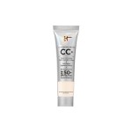 IT Cosmetics CC+ Cream Travel (Fair Porcelain) - Natural Full Coverage Foundation With SPF 50+, Color Corrector & Anti-Aging Hydrating Serum, Hyaluronic Acid + Peptides, Up To 24H Wear - 0.4 fl oz