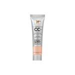 IT Cosmetics CC+ Cream Travel (Light Cool) - Natural Full Coverage Foundation With SPF 50+, Color Corrector & Anti-Aging Hydrating Serum, Hyaluronic Acid + Peptides, Up To 24H Wear - 0.4 fl oz