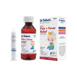 Dr. Talbot\'s Infant Pain and Fever Relief Liquid Medicine - 4 fl oz - 6+ Months - Grape Juice Flavor - No Alcohol, Dyes, or Parabens - Baby Essentials
