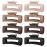 TOCESS Hair Claw Clips for Women - 8PK Large Neutral Matte Square Jumbo Hair Clips for Thick, Thin, Long, Short, Curly Hair Girls, Big Jaw Clip Set for Daily Use