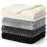 Frienda 4 Pcs Baby Fuzzy Blanket Fluffy Baby Blanket for Boys Girls Soft Warm Infant Newborn Toddler Receiving Nursery Bed Supplies, 32 x 24 Inch (Gray Black Color)