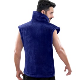 RENPHO King Size Heating Pad for Back Pain Relief, Birthday Christmas Gifts for Men Women, Stocking Stuffers, FSA Eligible, 24x37 XL Large Heat Pad for Neck and Shoulders, ETL Certified, Dark Blue