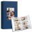 Vienrose Photo Album 4x6 holds 600 Photos 2 Pack, Baby Photo Album Linen Cover Memory Book for Gifts Wedding Family, Blue