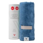 VOLO Hero Hair Towel | Super Absorbent Quick Dry Nanoweave | Reduces Dry Time by 50% | Large Wrap for All Hair Types (VOLO Hero Cielo Blue - Tube)