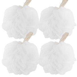 Fu Store Loofah Sponge Shower Loofahs 70g Bath Sponges Mesh Balls for Body Scrubber Exfoliator Wash Back Scrubbers Bathroom Men Women - 4 Cleaning Bathing Accessories