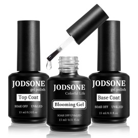 JODSONE 15 ML Blooming Gel Nail Polish Enrich Nail Life Base Coat Top Coat Solid Gel Manicure