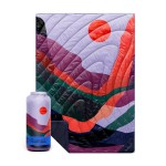 Rumpl Original Puffy Blanket - Warm, Water-Resistant Camping Blanket with 100% Recycled Synthetic Insulation, 52x75, Original Puffy V2, Valley Dusk