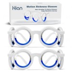 Hion Motion Sickness Glasses, Car Sickness Glasses,Relieve Carsickness Airsickness Seasickness Glasses,Anti Nausea Vertigo Glassesfor Adults or Kids(2Pair Without Bags)