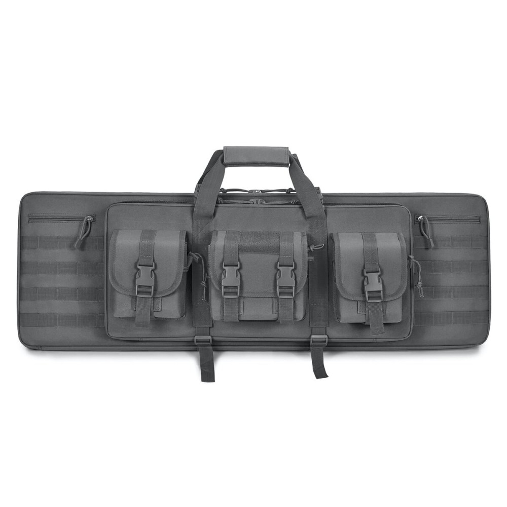 PERFBAGS Soft Rifle Case 36 inch, Tactical Long Double Rifle Backpack Gun Bag for Hunting Shooting Range, Transportation with Lockable Zipper and Molle System