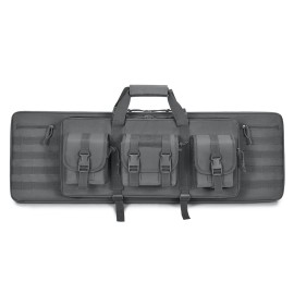 PERFBAGS Soft Rifle Case 36 inch, Tactical Long Double Rifle Backpack Gun Bag for Hunting Shooting Range, Transportation with Lockable Zipper and Molle System