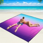 WIWIGO Beach Blanket Waterproof Sandproof Beach Mat 79 X 83/10\'x9\'for 2-8 Adults Quick Drying Outdoor Picnic Mat Beach Accessories for Travel, Camping, Hiking
