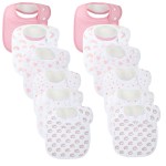 Benoxine Baby Bibs Soft and Absorbent Organic Cotton Bandana Drool Bibs Set for Boys Girls Newborn 0-36 Months