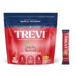 TREVI Sugar Free Electrolytes - Drink Mix Hydration Powder Packets - 28 Count - Sour Cherry
