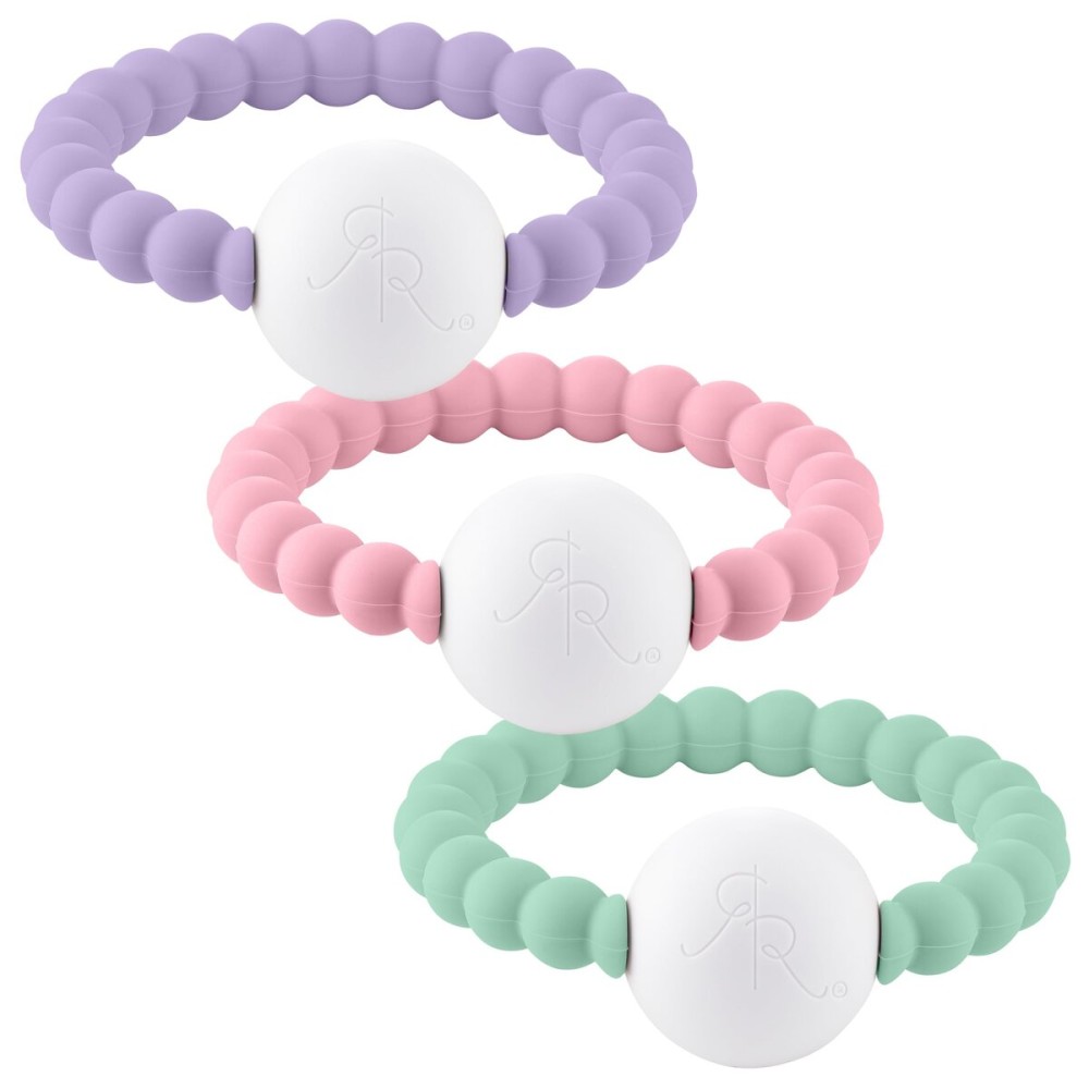 Ryan and Rose Cutie Teether Rattle (Sprinkles (3 Pack))