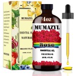 Rose Essential Oil, Rose Oil 4 Fl Oz 120ML for Diffuser Humidifier Yoga Cleaning DIY Candle Soap Making Essential Oils