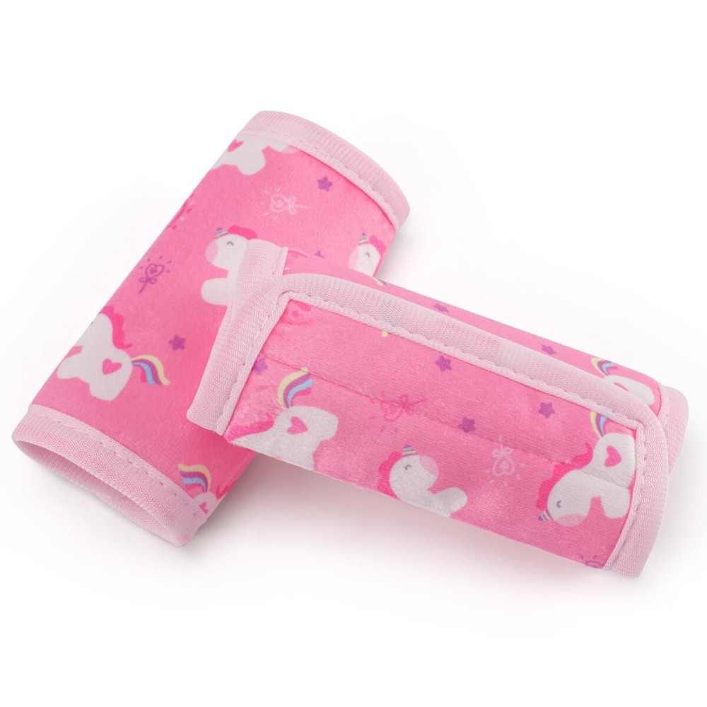 COOLBEBE Car Seat Straps Shoulder Pads for Baby Kids, Super Soft Seat Belt Covers for All Car Seats/Pushchair/Stroller/High Chair