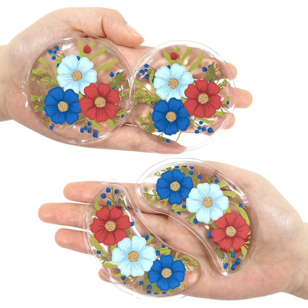 ZNCUETD Reusable Gel Eye Pads for Puffiness & Dark Circles - Cold/Warm Therapy Compress with Cooling Under Eye Patches, Reduces Wrinkles & Redness, Pain Relief Eye Mask for Relaxation