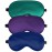 Sleep Mask, Silk Eye Mask for Sleeping with Adjustable Strap, Satin Blackout Sleeping Eye Mask for Men&Women, Comfortable Blindfold Eyeshade for Night Sleep (Blue,Green,Purple)