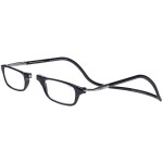 Clic Magnetic Reading Glasses for Men or Women, Computer Readers, Original Long (M-L, Black, 3.50 Magnification)
